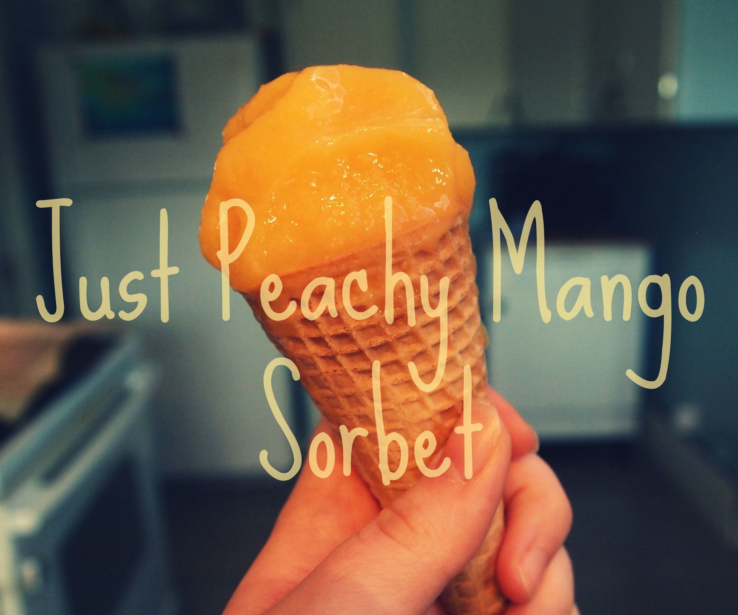 Just Peachy Mango Sorbet
