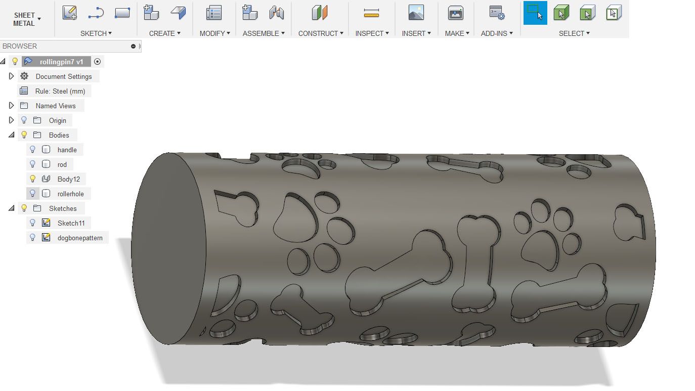 3D Print Embossed Pattern Cookie Rollers 15 Steps (with Pictures