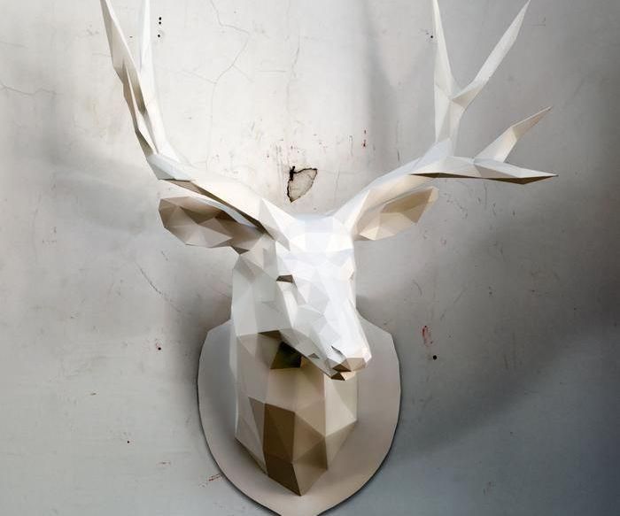 DIY Papercraft - Deer PDF Template