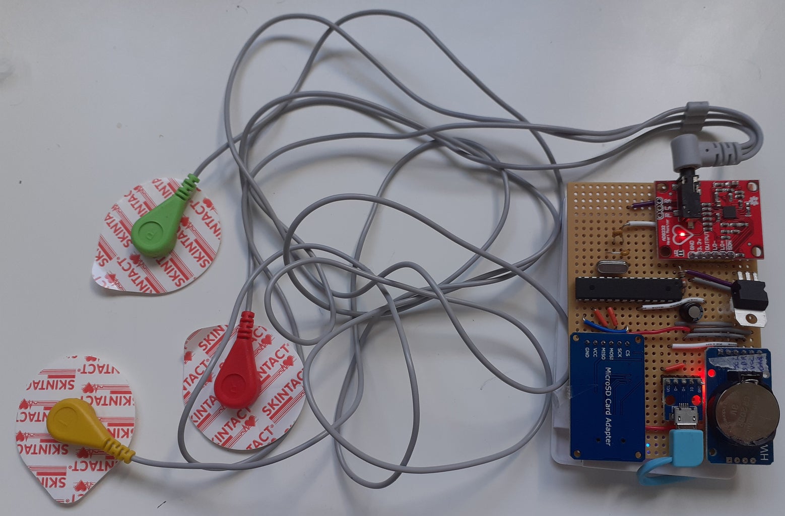 Simple, Portable Continuous ECG/EKG Monitor Using ATMega328 (Arduino ...