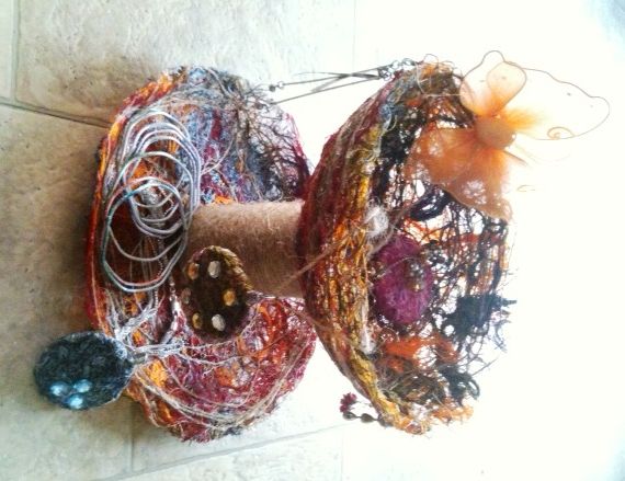 Yarn Pendant and Jewelry Holder