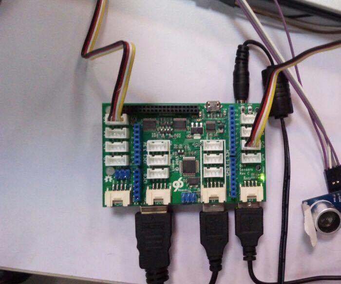 Ultrasonic Sensor on Dragonboard With Mezzanine Board [DRAGONBOARD] [QUALCOMM] [HACKATHON]