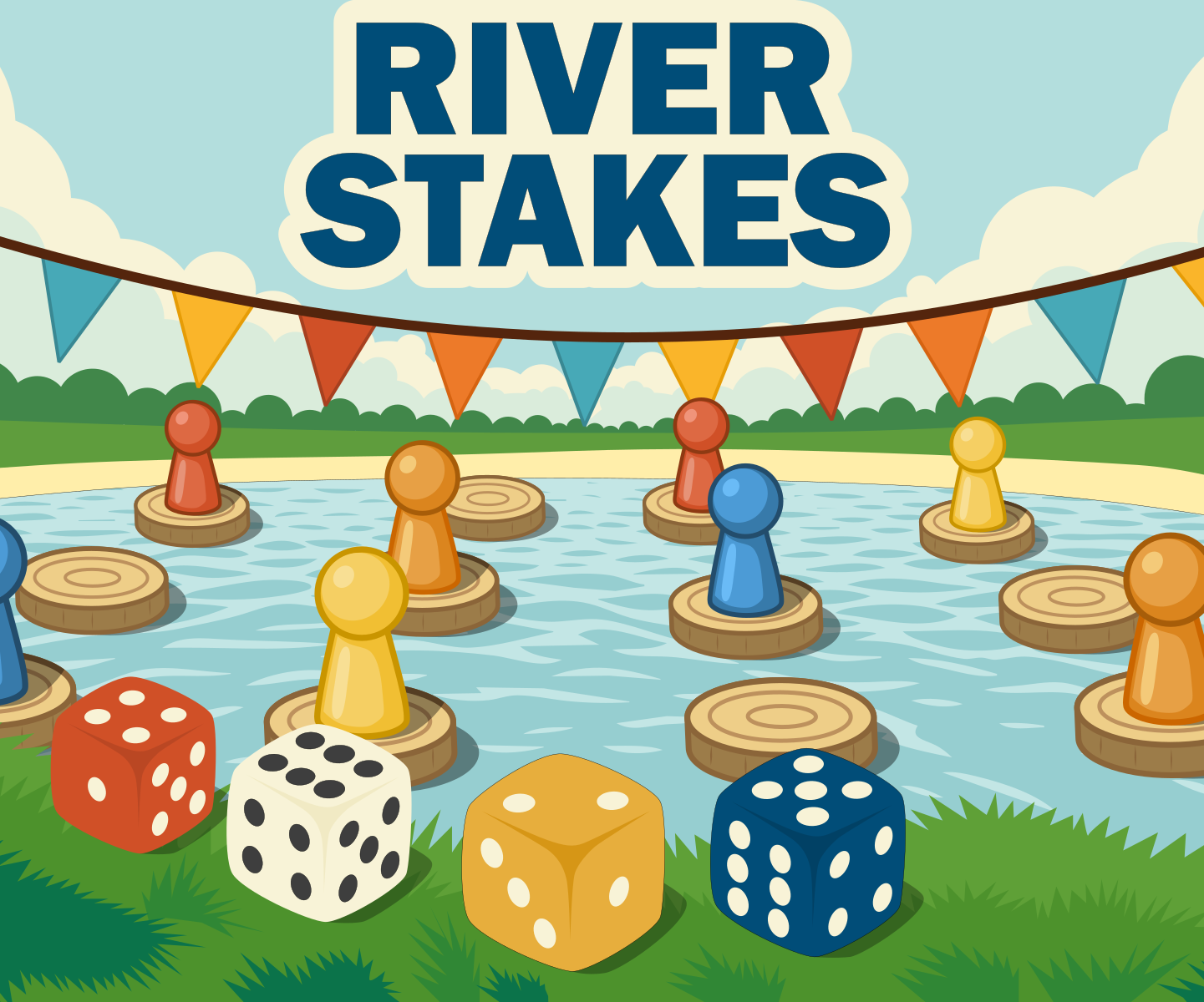 River Stakes: a Push‑Your‑Luck Race Across the River