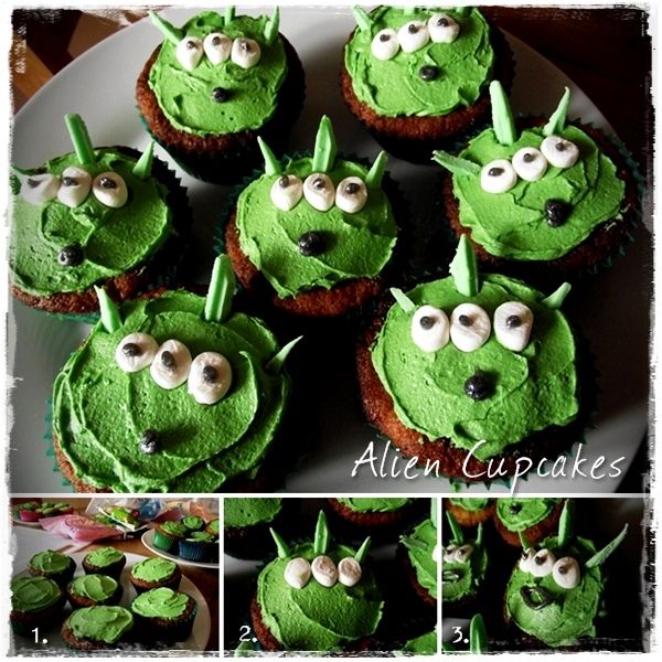 Toy Story Alien Cupcakes