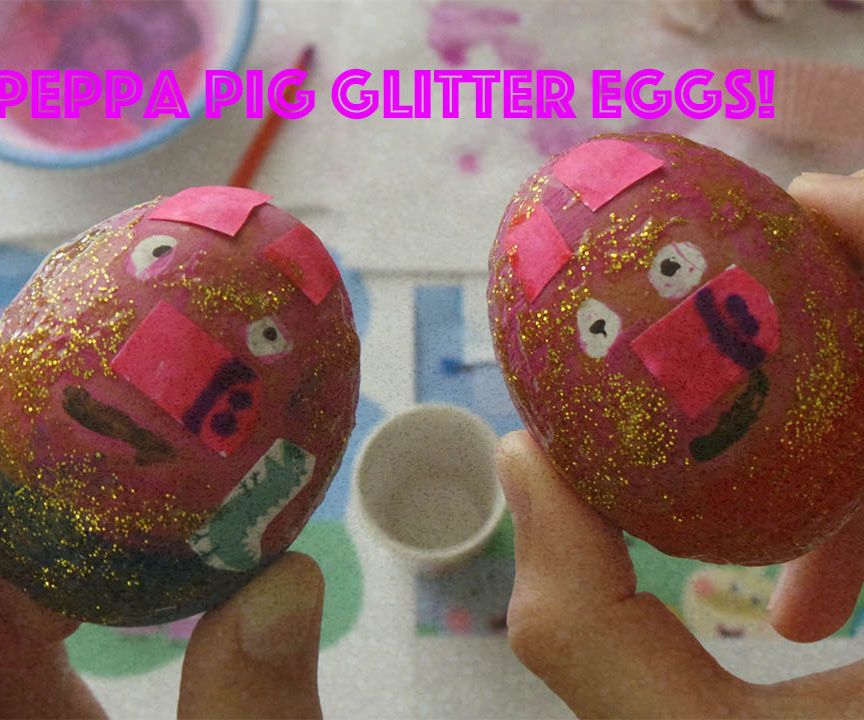 Peppa Pig Glitter Eggs!