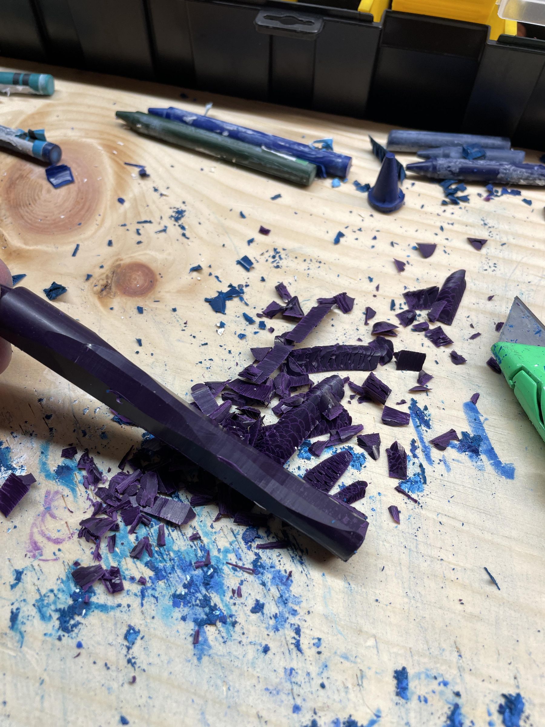 "Moonset" Shaved Crayons, Melted on Canvas 7 Steps (with Pictures) Instructables