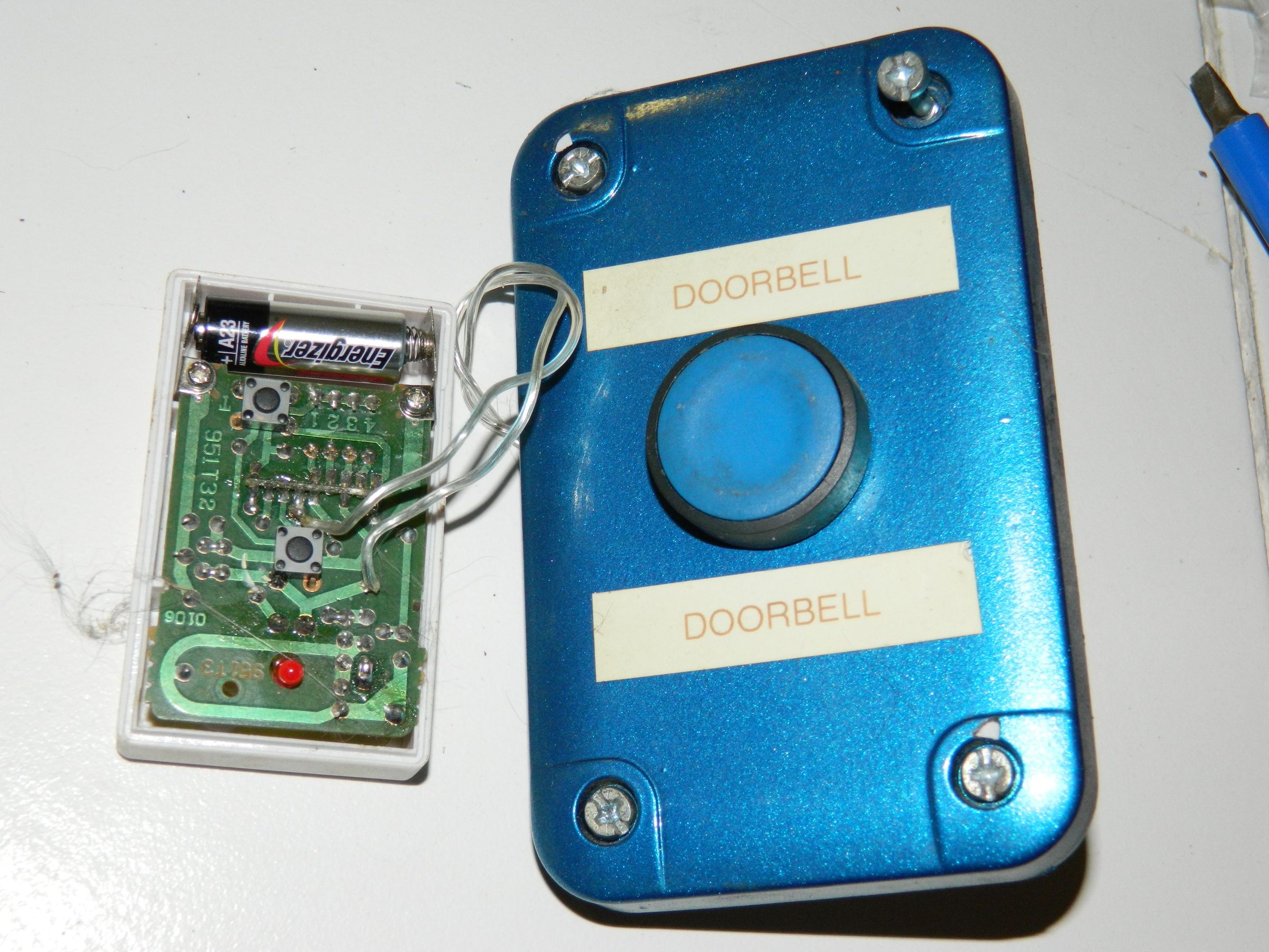 Weather-proof Wireless Doorbell Button