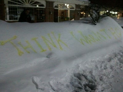Snow Bank Street Art