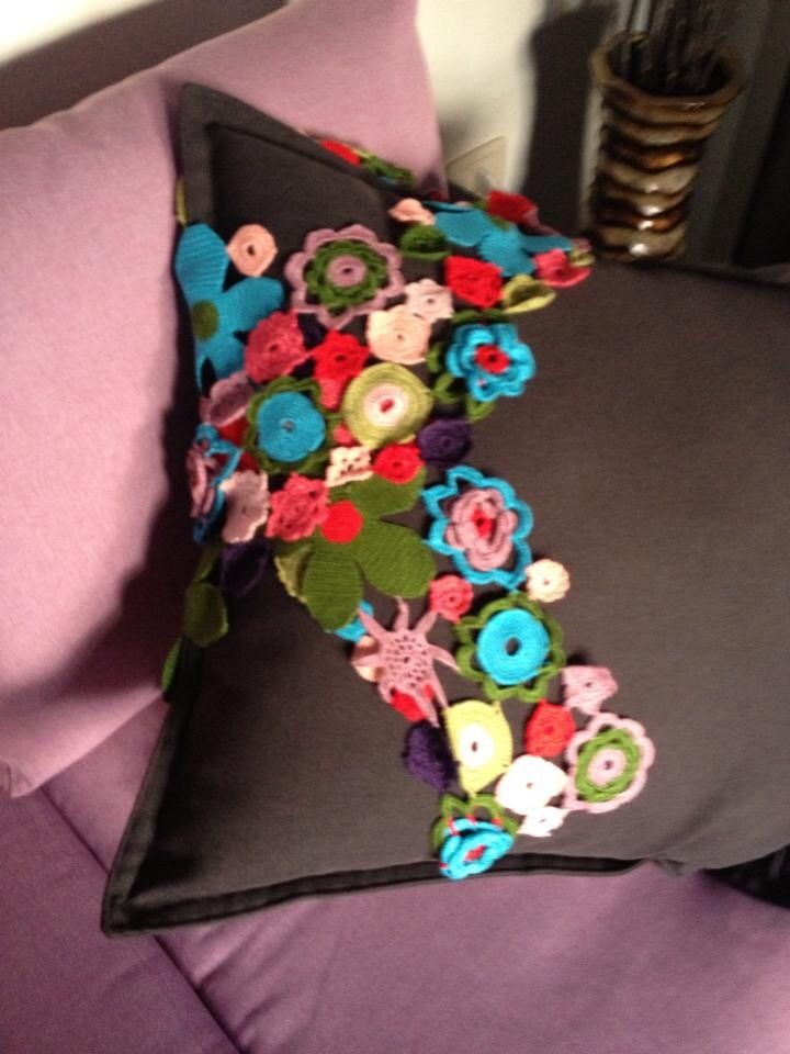 Crouchet Flower Scarf