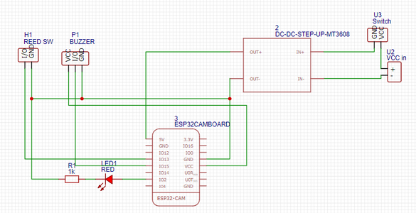 Design the ESP32-CAM Circuit