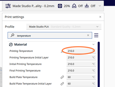 Set Your Print Temperature