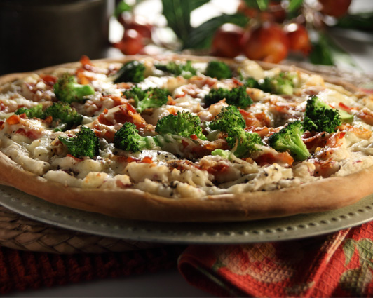 Garlic Mashed Potato Pizza