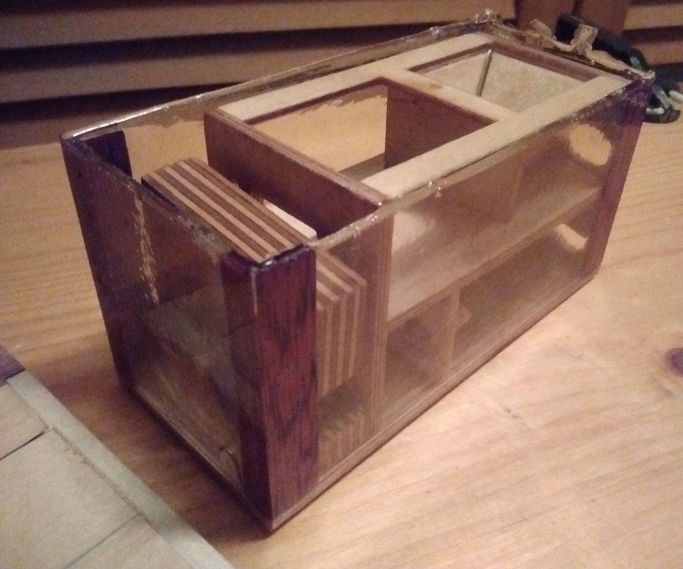 Transparent Epoxy Box Casing