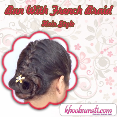 Bun With French Braid