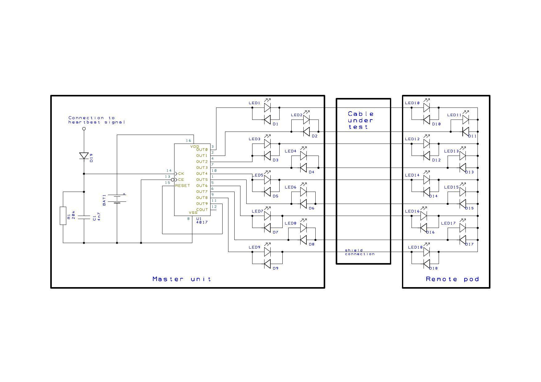 LAN Cable Tester Repair With FFC and a 4017 5 Steps Instructables