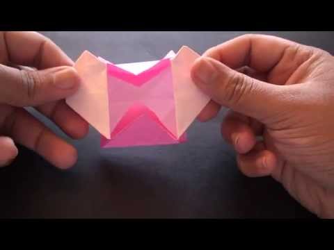 How to Make an Origami Pop Up Heart Box!