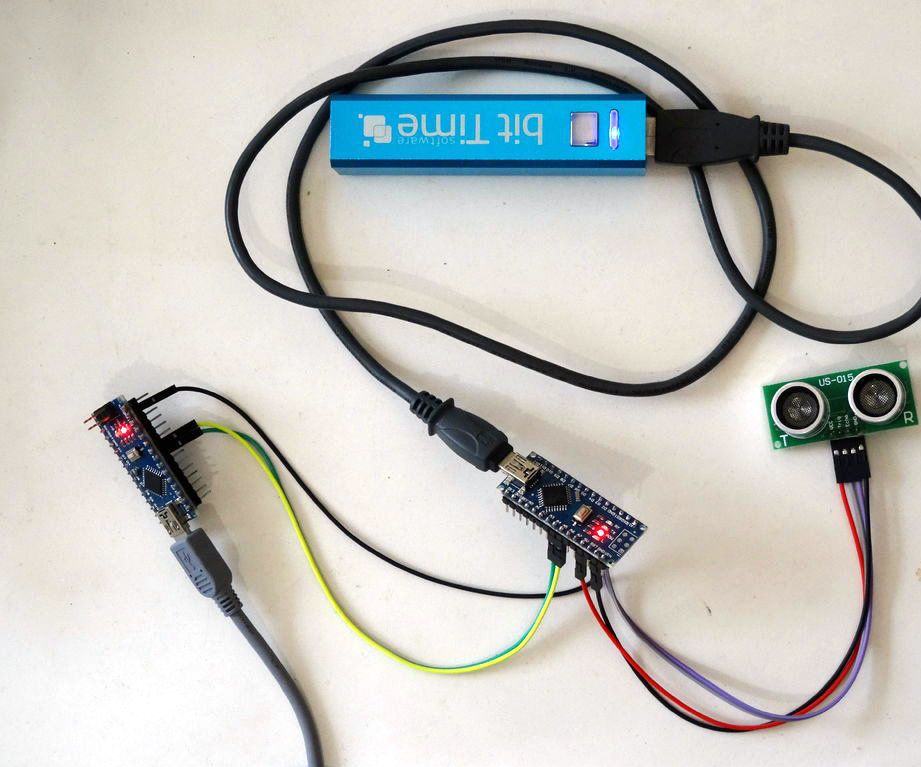 I2C Communication Between Two Arduino Boards With Visuino - I2C Ultrasonic Ranger