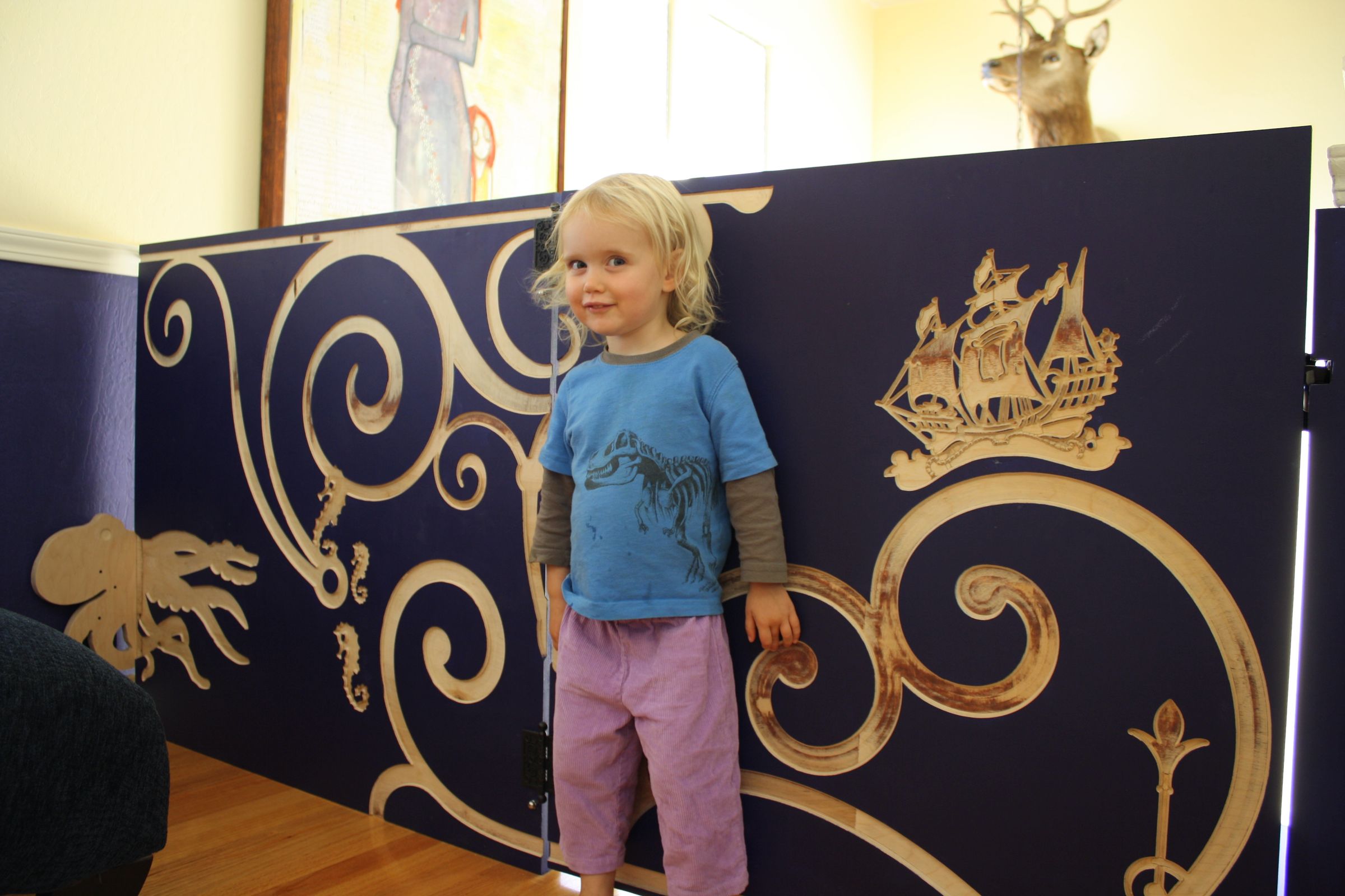 Pirate-Themed Stair Gate and Window Covers
