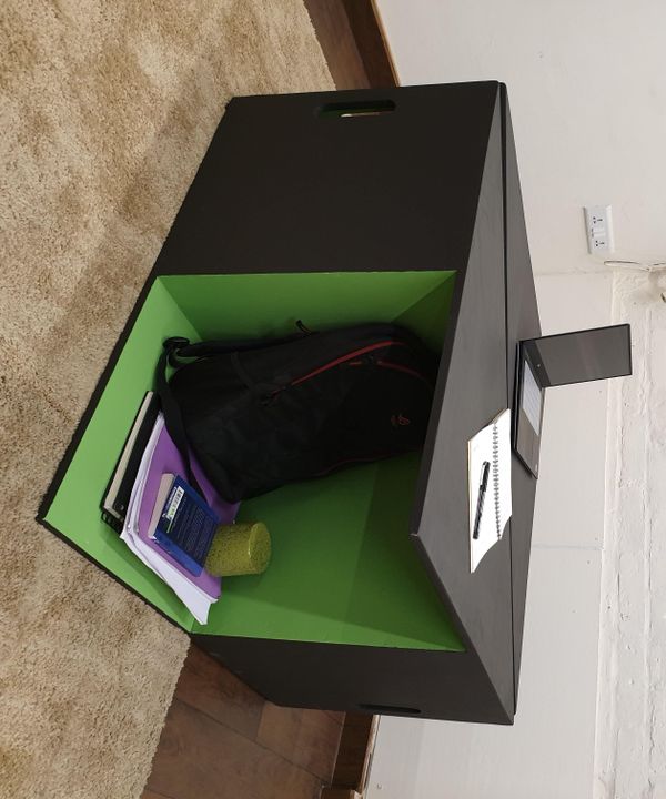 Table That Can Be Turned Into a Chair and a Storage Unit