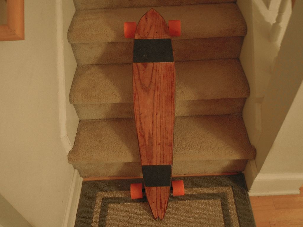 My Red Oak Longboard