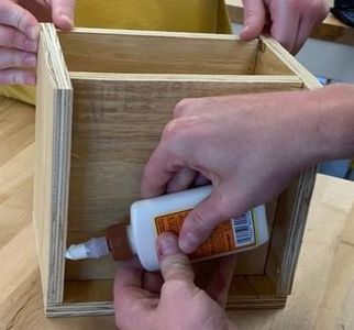 Glueing/Nailing the Box Together