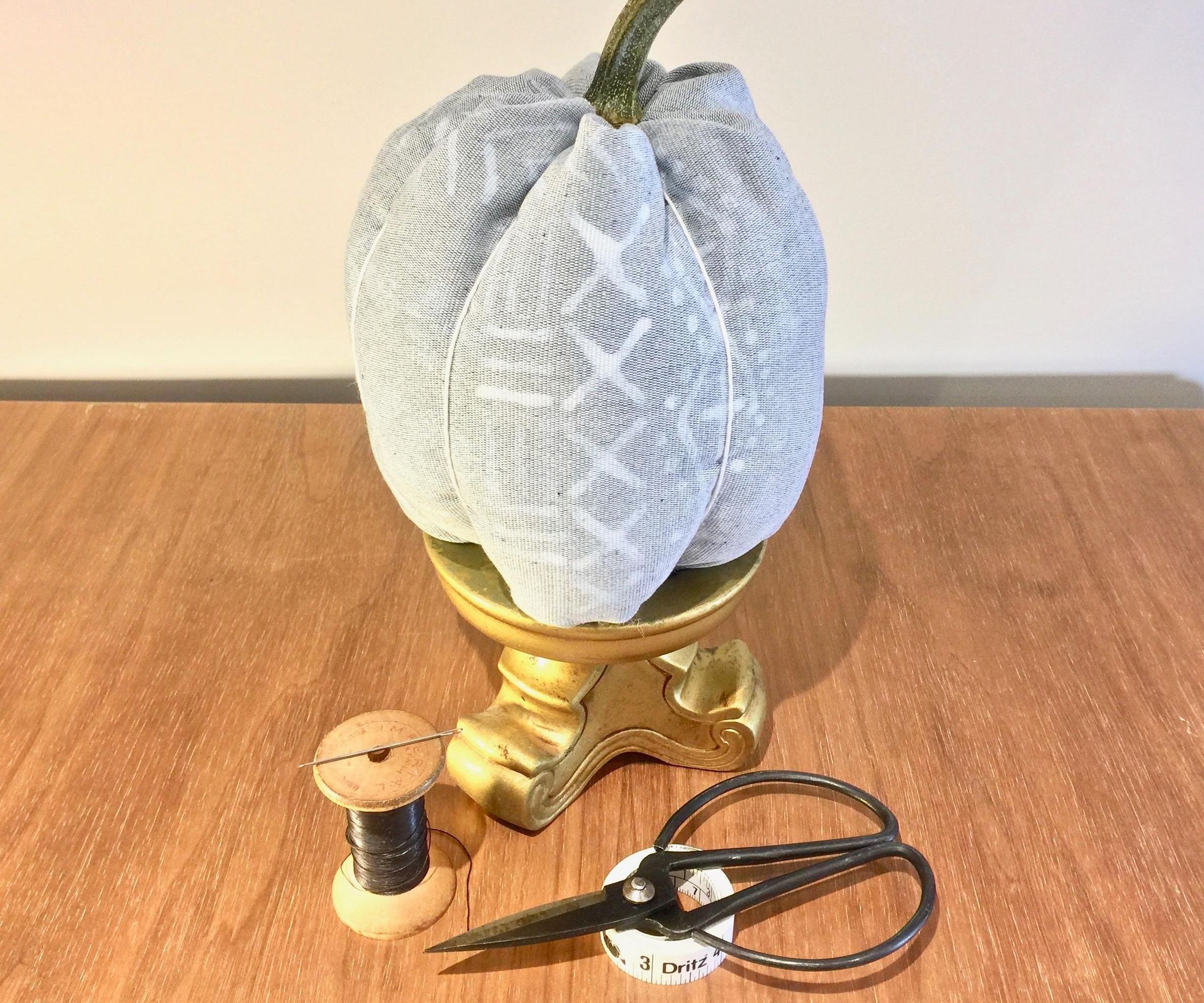 Mudcloth Pumpkin Pincushion
