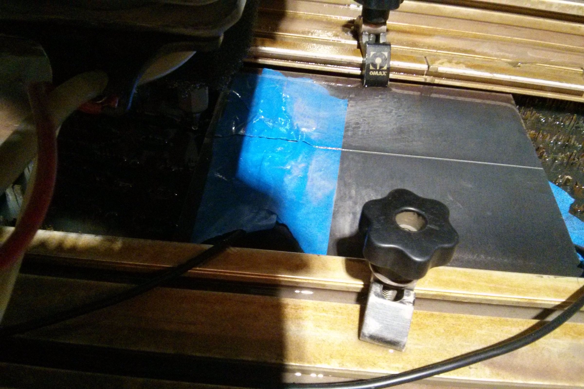 Industrial ASMR Cutting Microphones Apart With a Waterjet 3 Steps