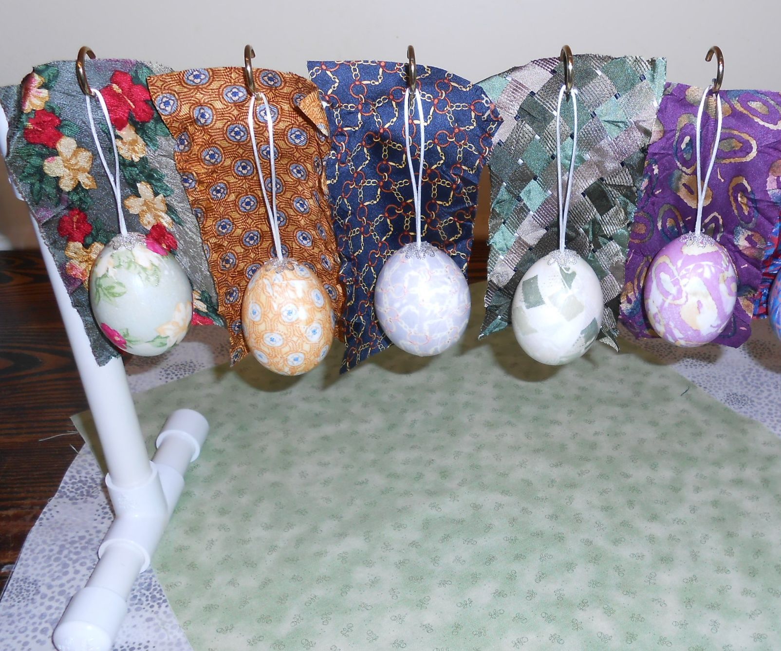 Dye With a Tie--Blown Eggs