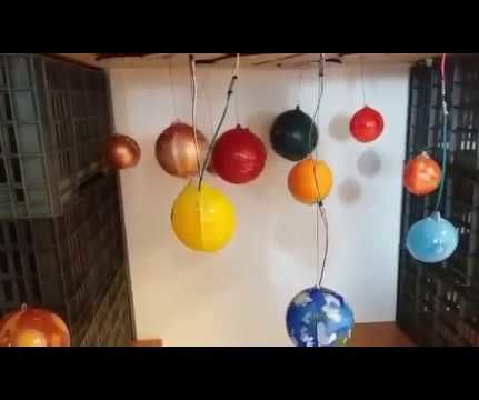 Gear Driven Mobile With LEDs & Arduino