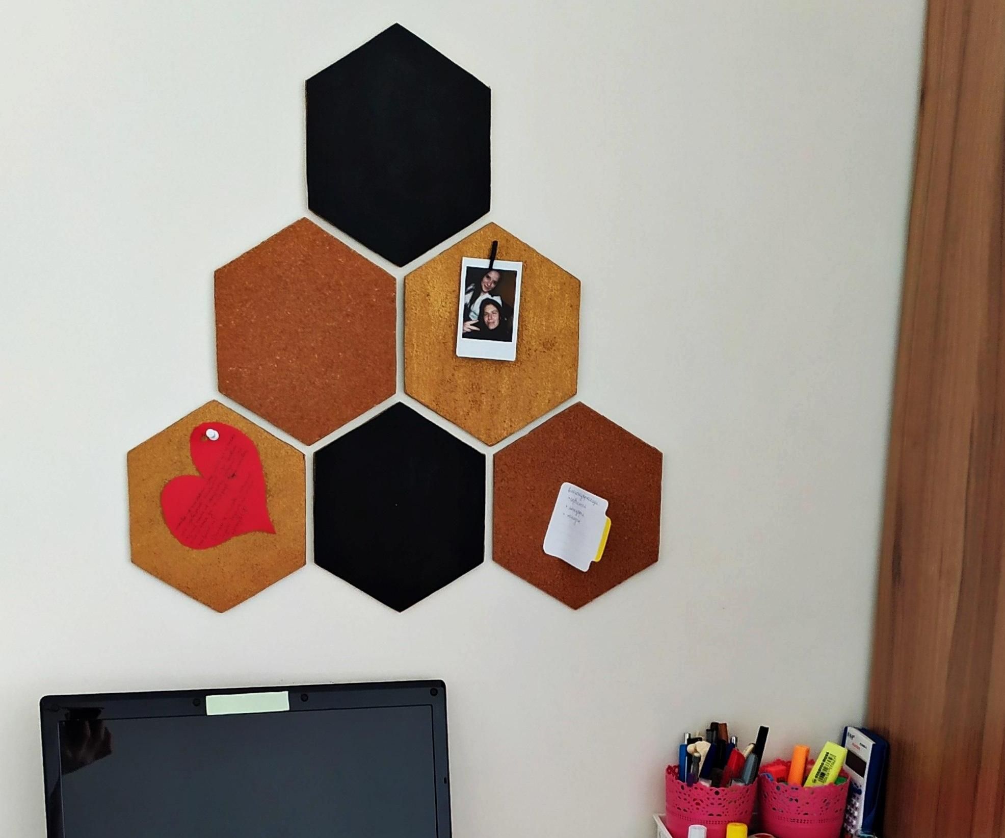 How to Make a Hexagon Corkboard Out of Cardboard