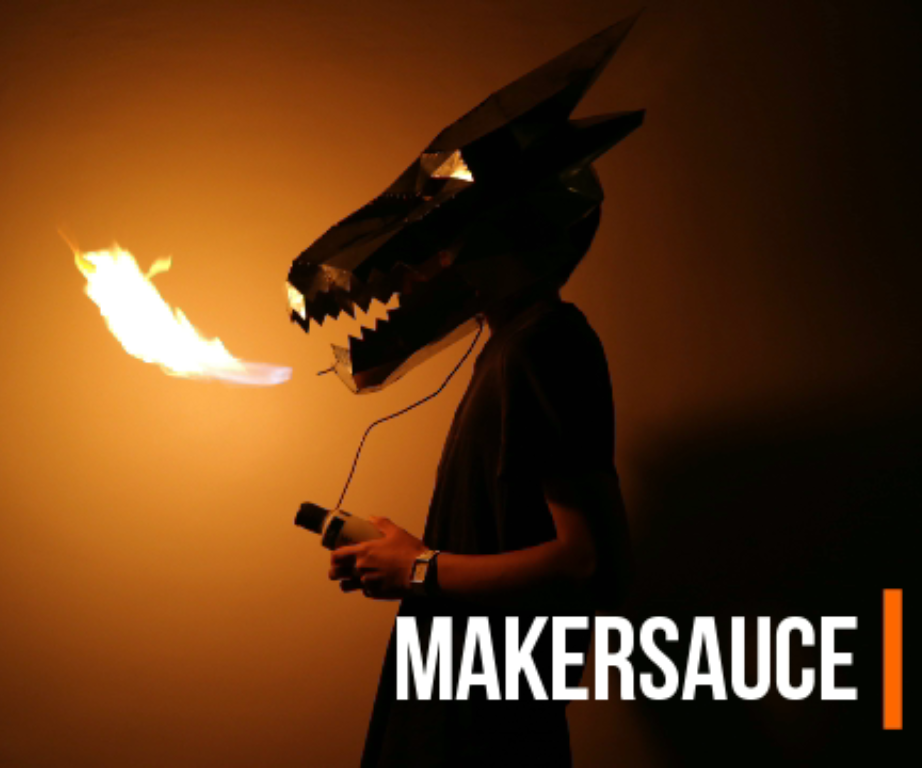 The Fire-breathing steel Dragon helmet