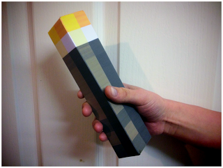 Create a Life Size Minecraft Torch