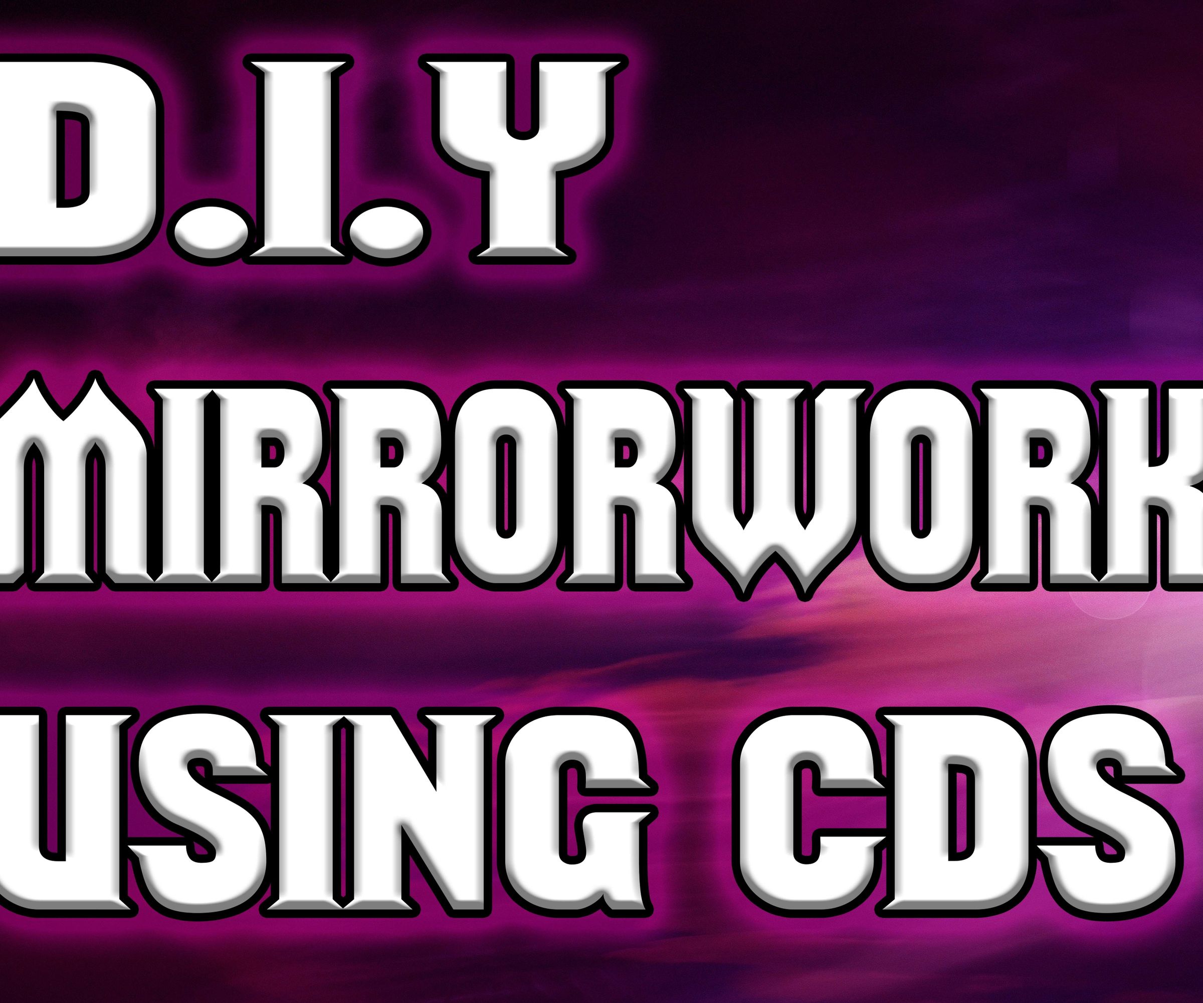 DIY MIRRORWORK USING CDS (ShishaWork)