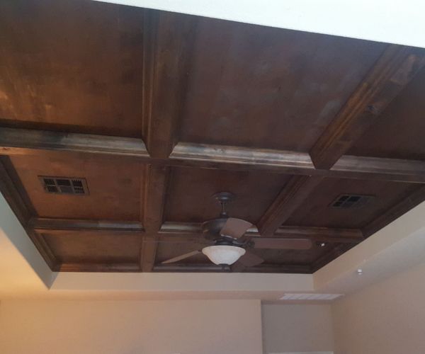 How to DIY a Professional Looking Coffered Ceiling for <$800 in Materials