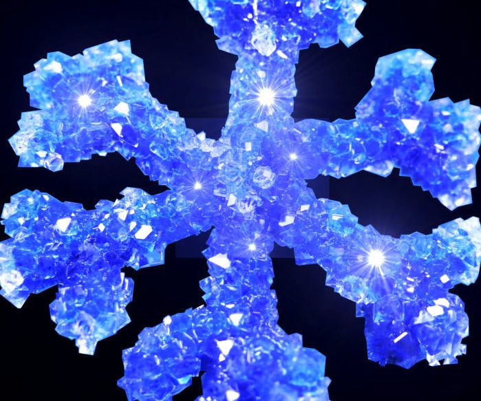 Crystallized Christmas Tree Decoration