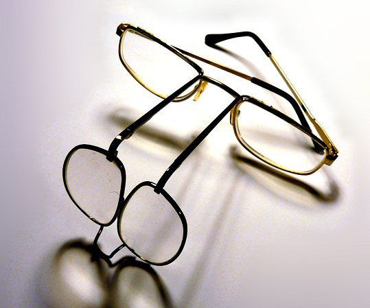 Closeup Magnifying Glasses