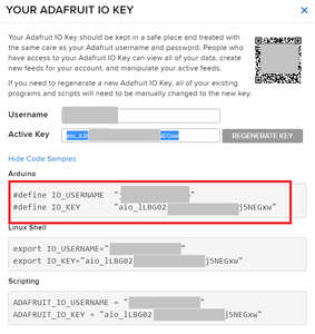 Adafruit Settings
