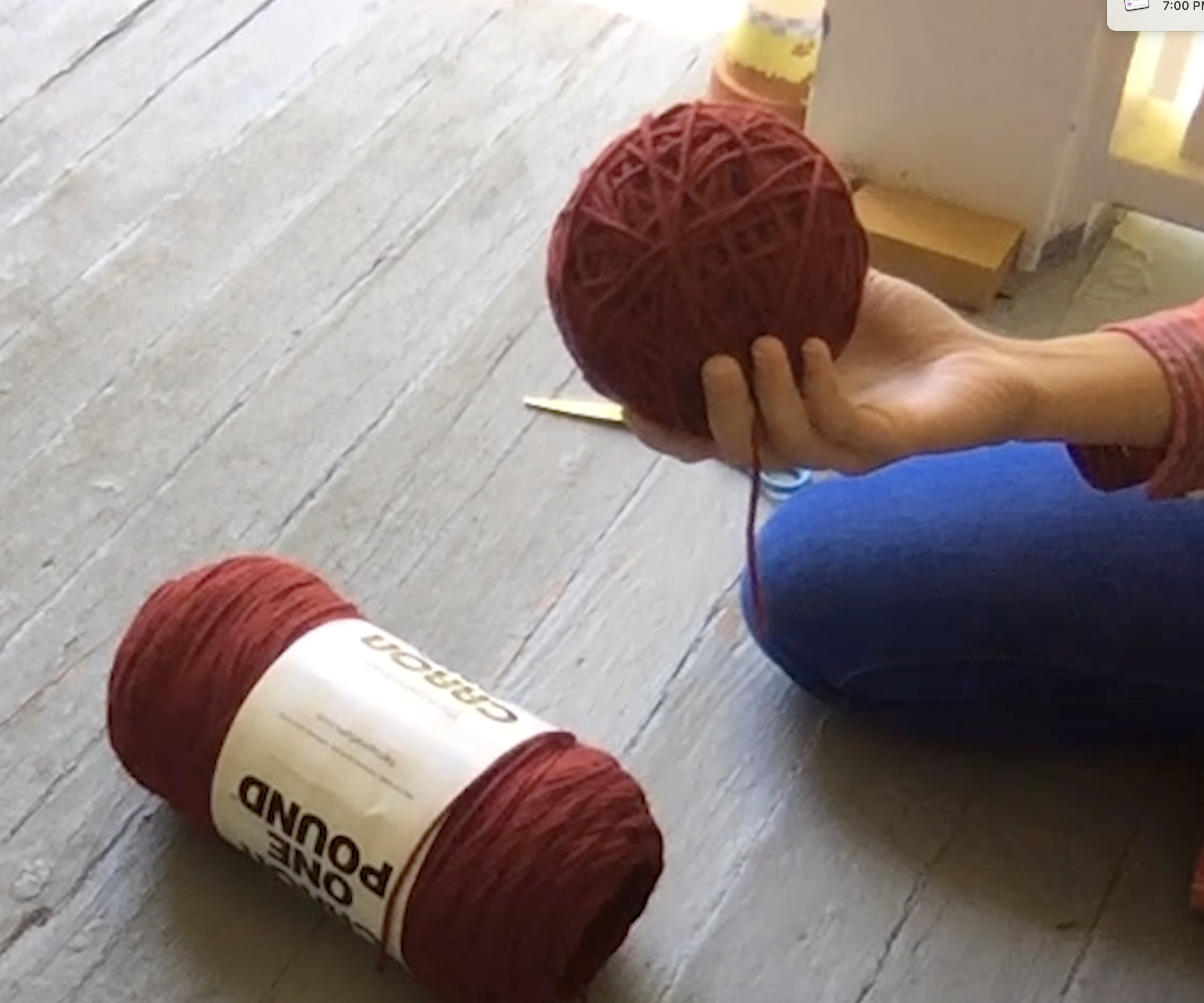 How to Roll Up a Ball of Yarn