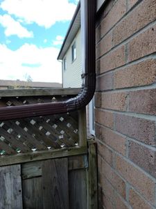 Connect Downspout to Barrels
