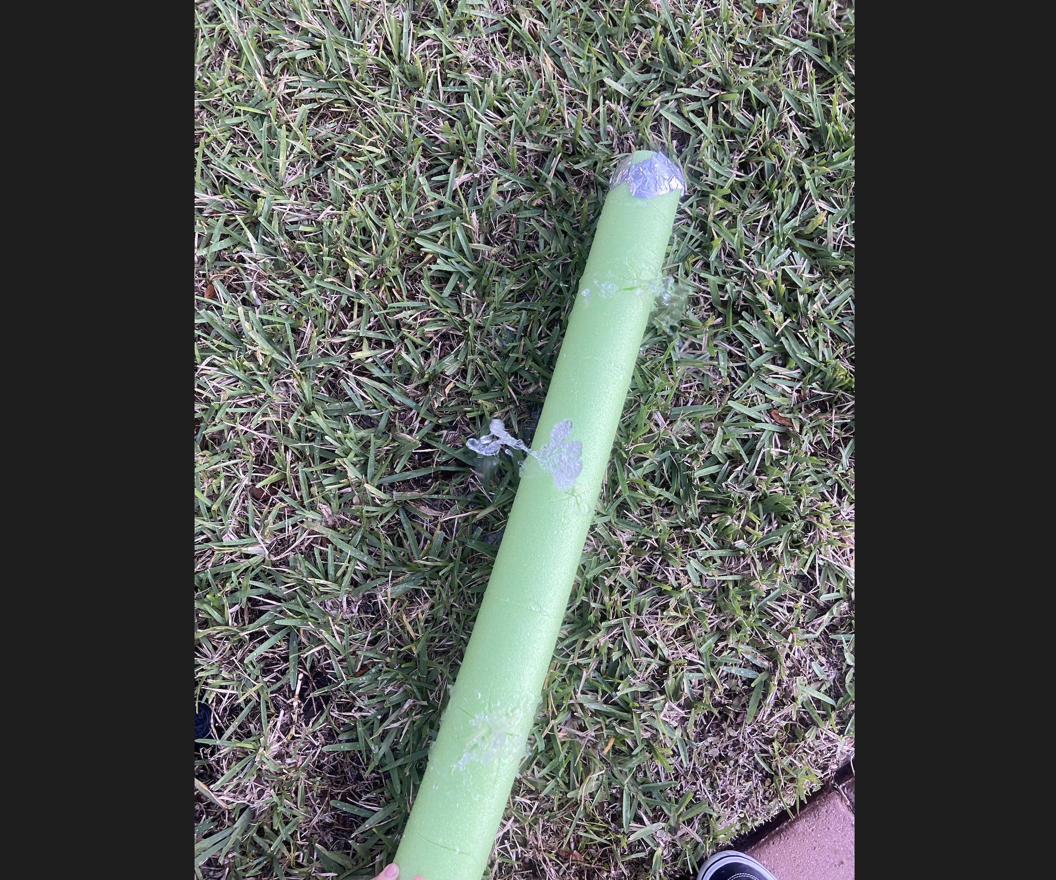 Pool Noodle "sprinkler"