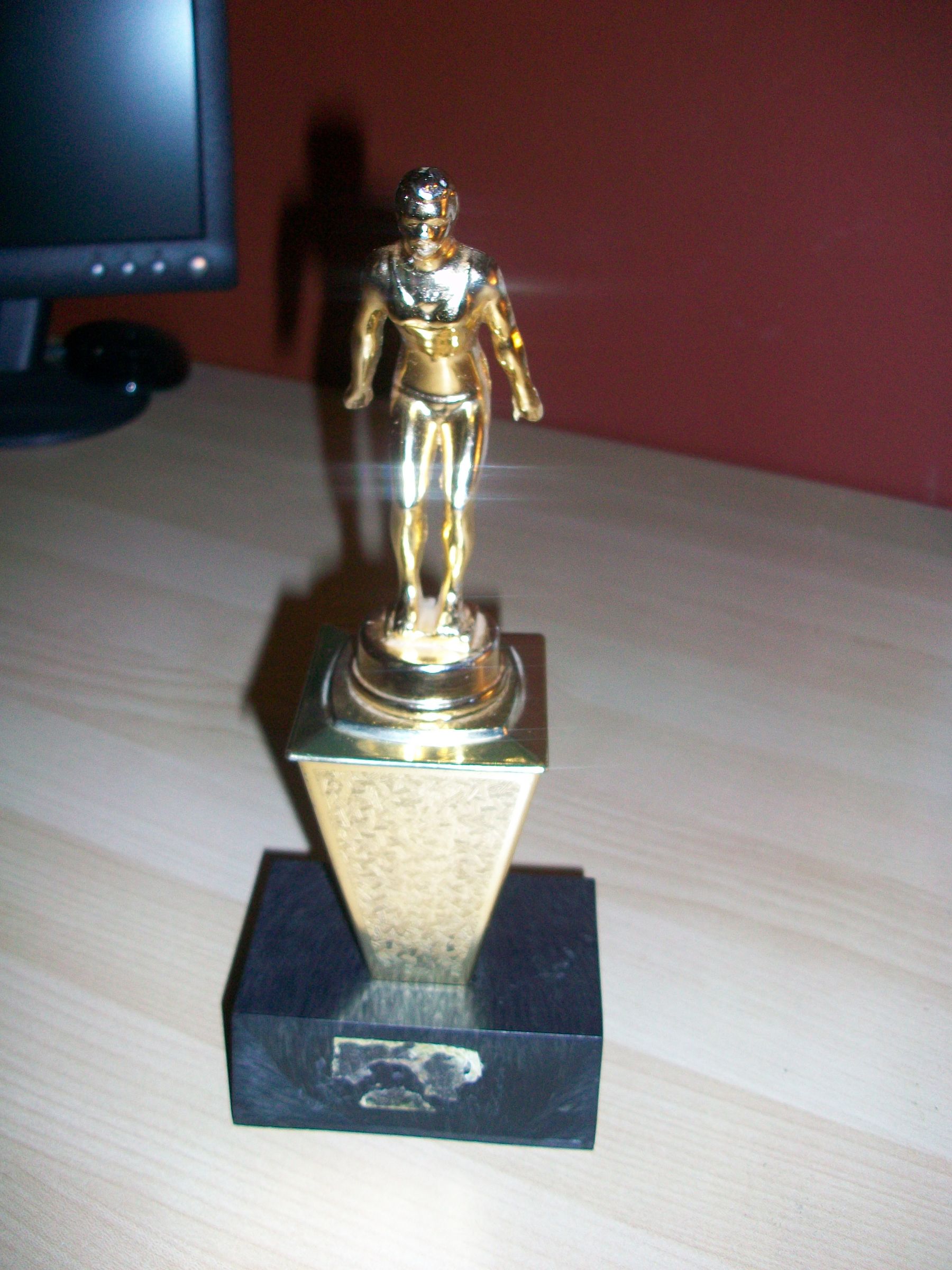 Recycle an old trophy into a new one.