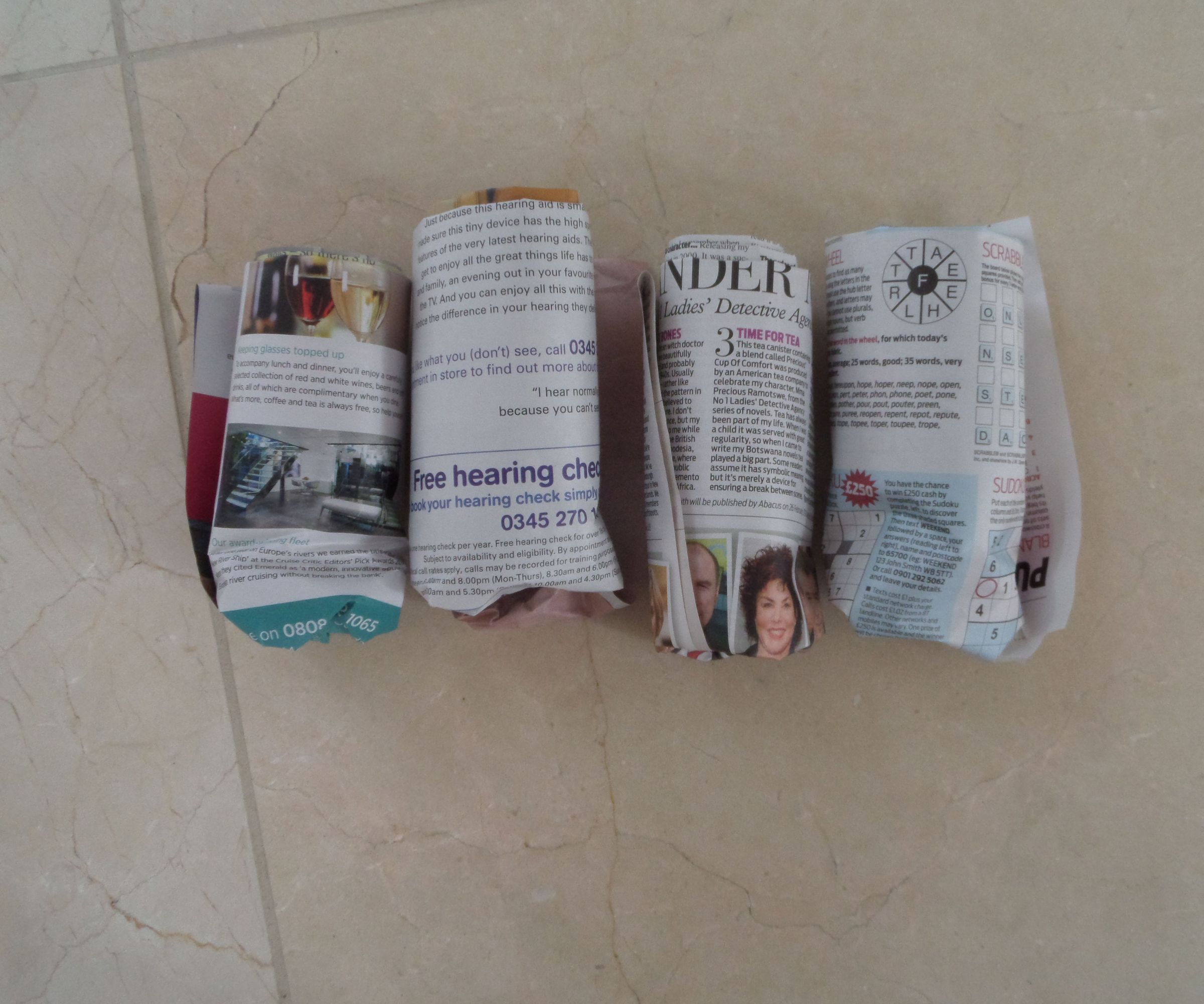 News Paper Plant Pots!!!
