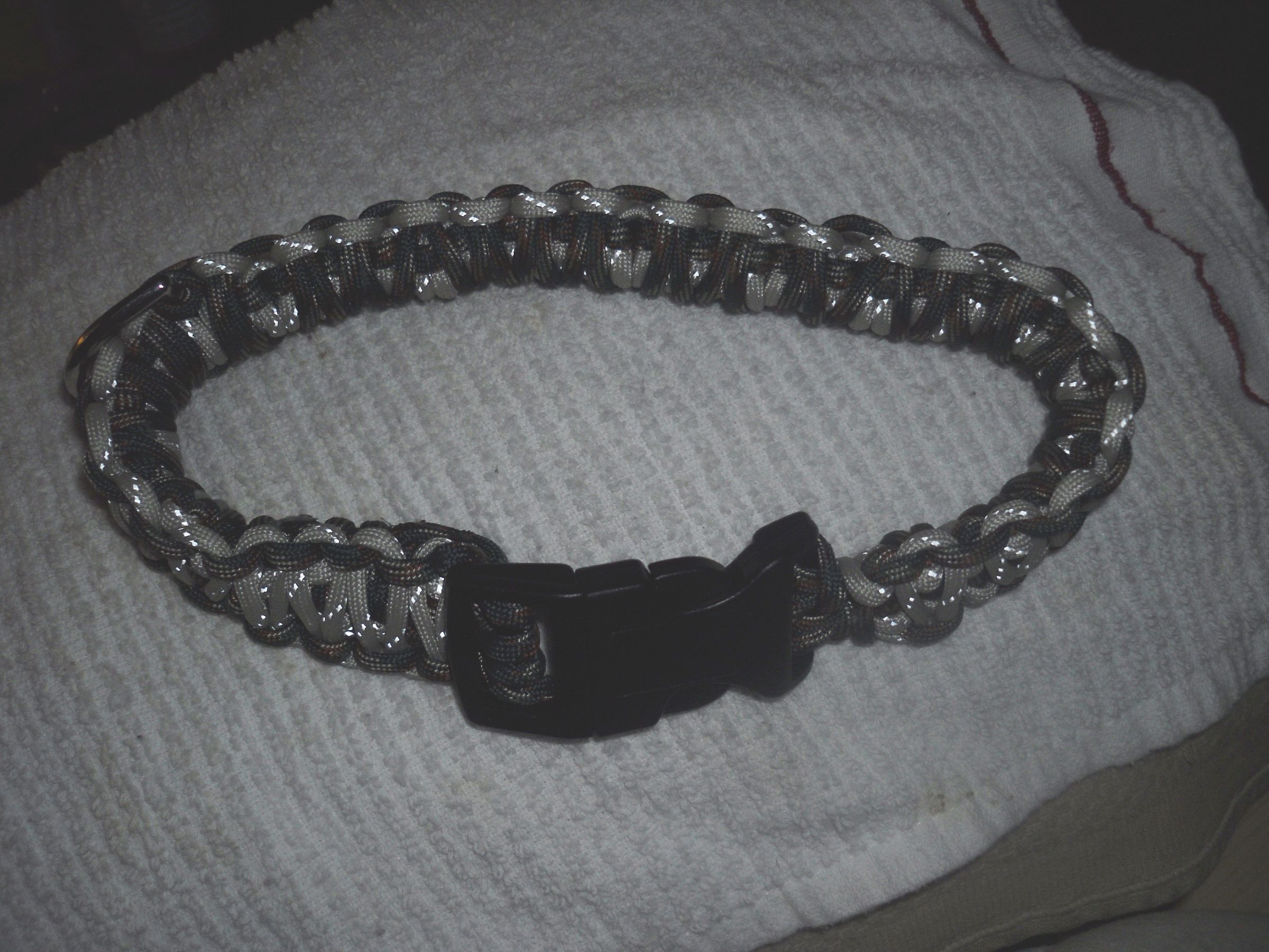 Paracord Dog Collar Double Double Cobra Weave, King Cobra, Double