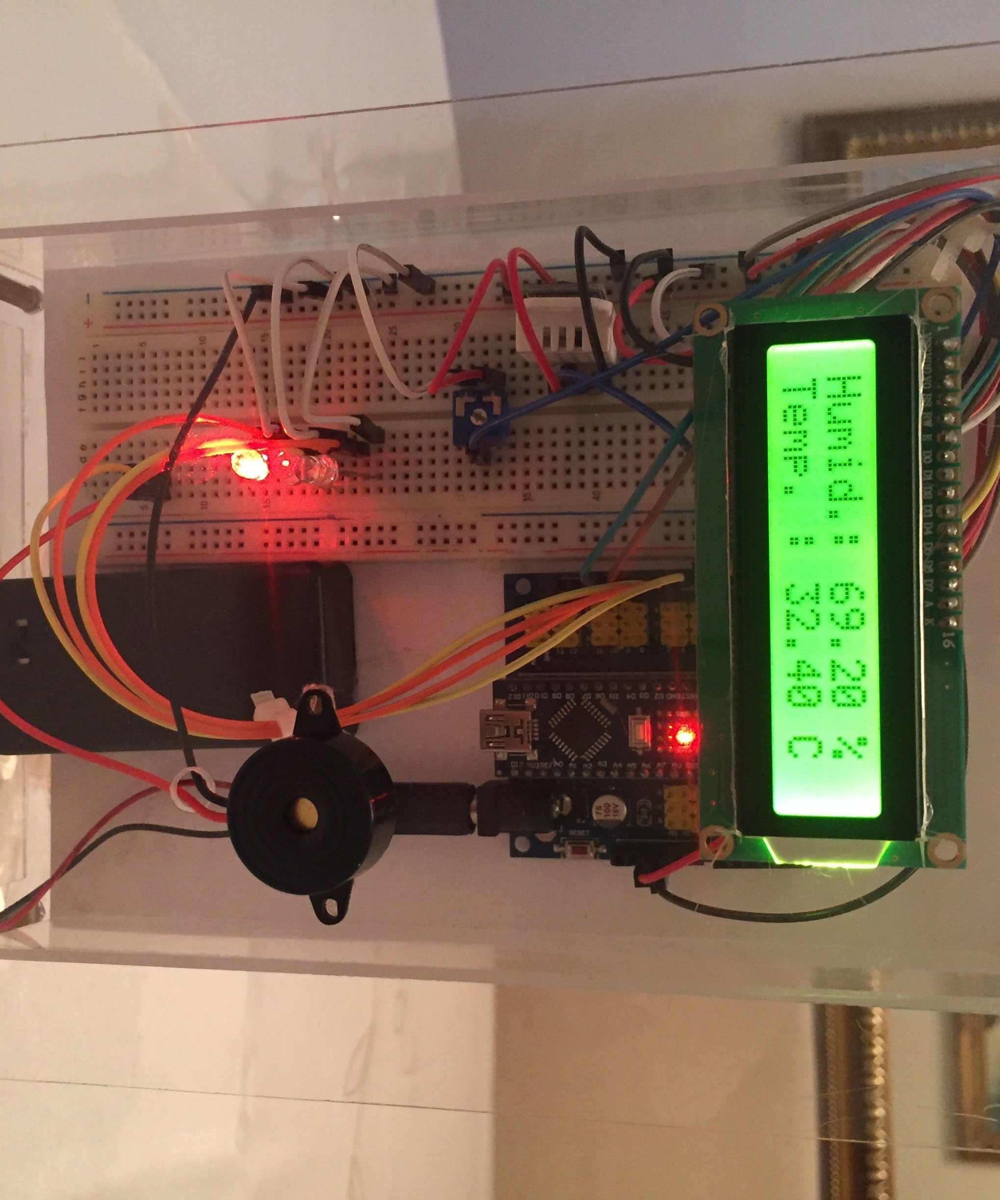 Temperature and Humidity Sensor With Lcd and Sound Detection : 4 Steps ...
