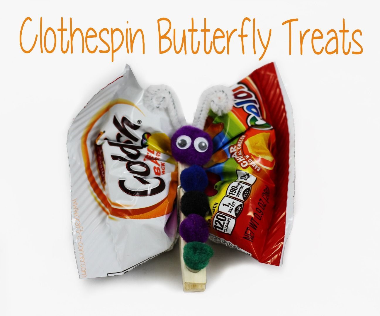 Clothespin Butterfly Treats