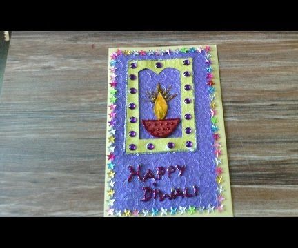 Diwali Greeting Card (School Project for Kids)