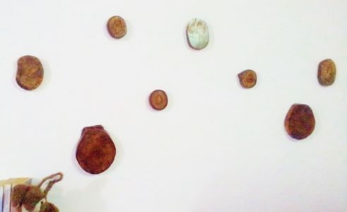 Tree Line Log Wall Art/ Coat Hook
