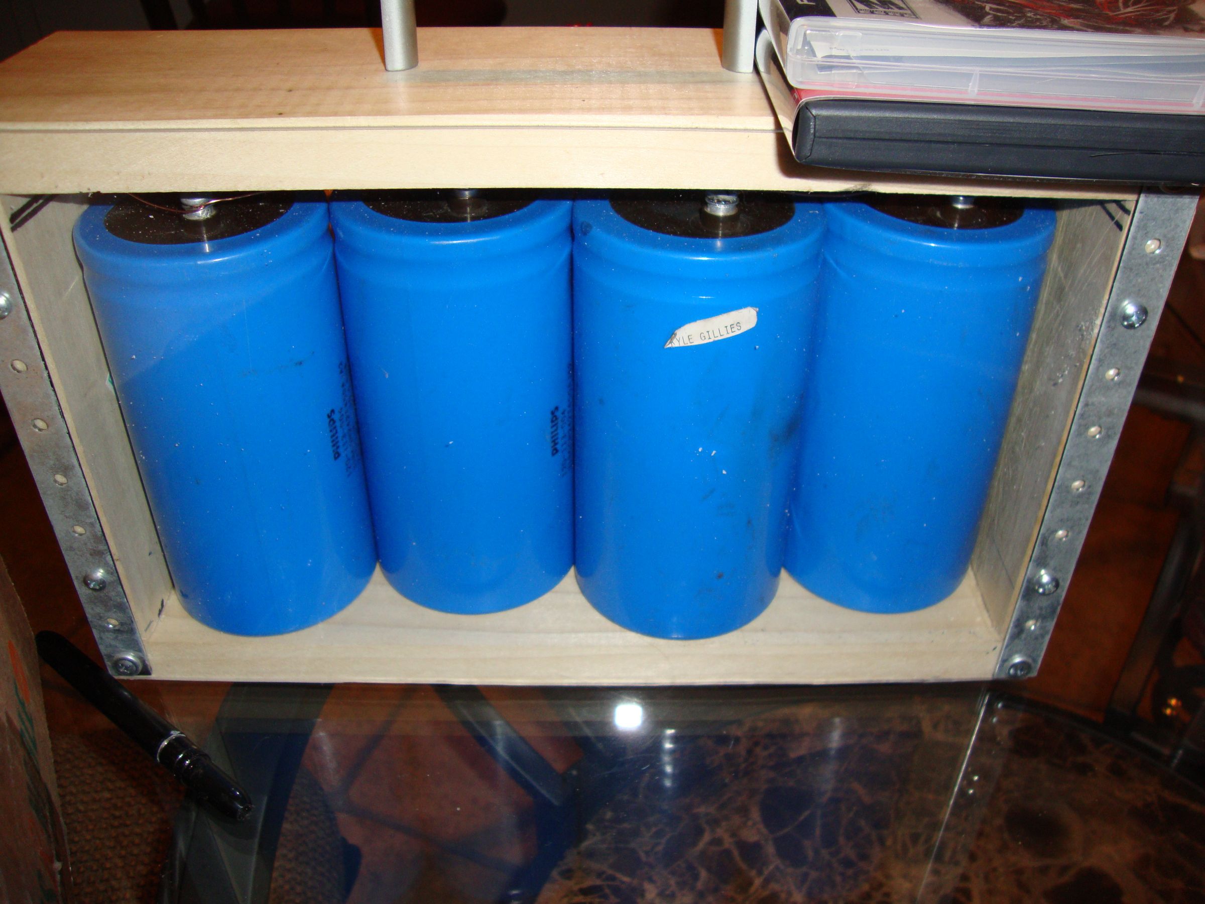 cap bank vs. coke can