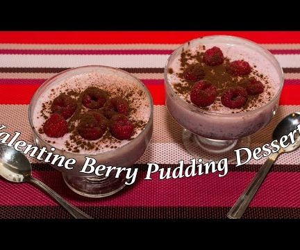 Raw Strawberry Pudding for Two (perfect for Valentine's Dessert)