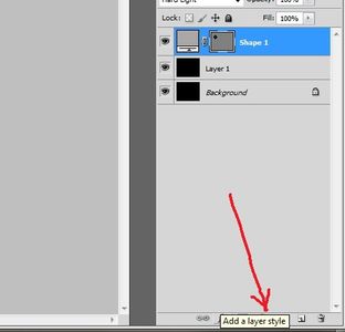 Locating the Layer Style Button